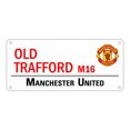 thumbnail image 1 of Manchester United FC Official - Placa de calle con texto Old Trafford (Rojo), 1 of 2