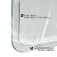 thumbnail image 2 of Azar Displays 250035 Clear Plastic Wall Mount File Holder with Double Sided Tape, 4-Pack, 2 of 4