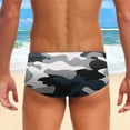 thumbnail image 4 of kamemir Mens Swimwear Mens Summer Stretch Swimming Briefs 3D Printed Elastic Band(Z-Black,L), 4 of 5