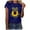 Blue, variant on JeashCHAT Oversized T Shirts for Women Women Casual Letter Printing Short Sleeves O-Neck Loose T-Shirt Blouse Tops