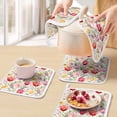 thumbnail image 5 of Spring Tulip Pot Holders for Kitchen Heatproof Potholder, 5 Pack Summer Floral Botanical Elegant Hot Pads Multipurpose Oven Pads Cloth Potholders Trivet for Cooking Baking, 5 of 8