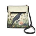 thumbnail image 2 of Kuiaobaty Crow Rose Print Crossbody Bag for Women, Vintage Portable Leather Satchel Purse Crossbody with Adjustable Strap, Sturdy Waterproof Hobo Handbag for Travel & Work, 2 of 7