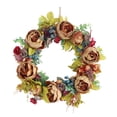 thumbnail image 3 of de flores Puerta de ratán Colgante Porche Flores artificiales Decoración de peonía, 3 of 9