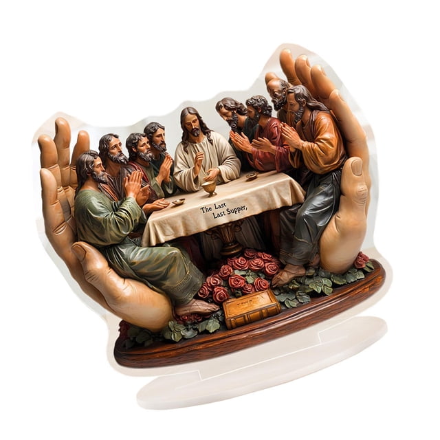 Letrero decorativo de decoración de mesa acrílica, placa central de mesa navideña, decoración de estante coleccionable, adorno de escritorio
