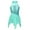 Turquoise, variant on YONGHS Kids Girls Sequins Lyrical Contemporary Dance Dress Gymnastic Skirted Leotard Royal Blue 8