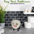 thumbnail image 5 of Cow Toilet Paper Holder,Funny Toilet Paper Roll Holder,Animal Toilet Paper Holder for 38 and 42 mm Rolls,Toilet Roll Holder,Cow Decorative Toilet Paper Holders for Bathroom Shelf Table Counter, 5 of 7