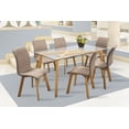 thumbnail image 1 of Comedor Neri Café 6 Sillas Rectangular Tubular y Cristal, 1 of 5