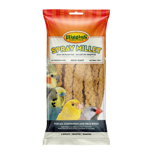 Higgins Spray Millet Bird Treats Non-GMO Natural Foraging All Birds 5lbs.