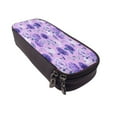 thumbnail image 6 of Geaub violet large capacity pencil case - dual zipper, multiple pockets, durable material, versatile use for stationery, cosmetics, and more, 6 of 6