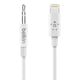 thumbnail image 1 of Cable auxiliar de 3.5 mm con conector a Lightning negro, 1 of 9