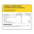 thumbnail image 4 of Taurina Cafeína 60 cápsulas Prowinner Guaraná ProWinner PW-1398, 4 of 6
