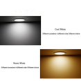 thumbnail image 5 of 2 X Downlight Led, 9w, Éclairage Intérieur Downlight Caché - Argent Or Chaud, 5 of 5