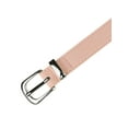 thumbnail image 2 of INSPIRE CHICWomen Faux Leather Gold/Silver Buckle Belt, 0.9" Wide Casual Waist Belts for Jeans Pants Dresses 42.1x0.9"(LxW) Silver Buckle-Pink, 2 of 6