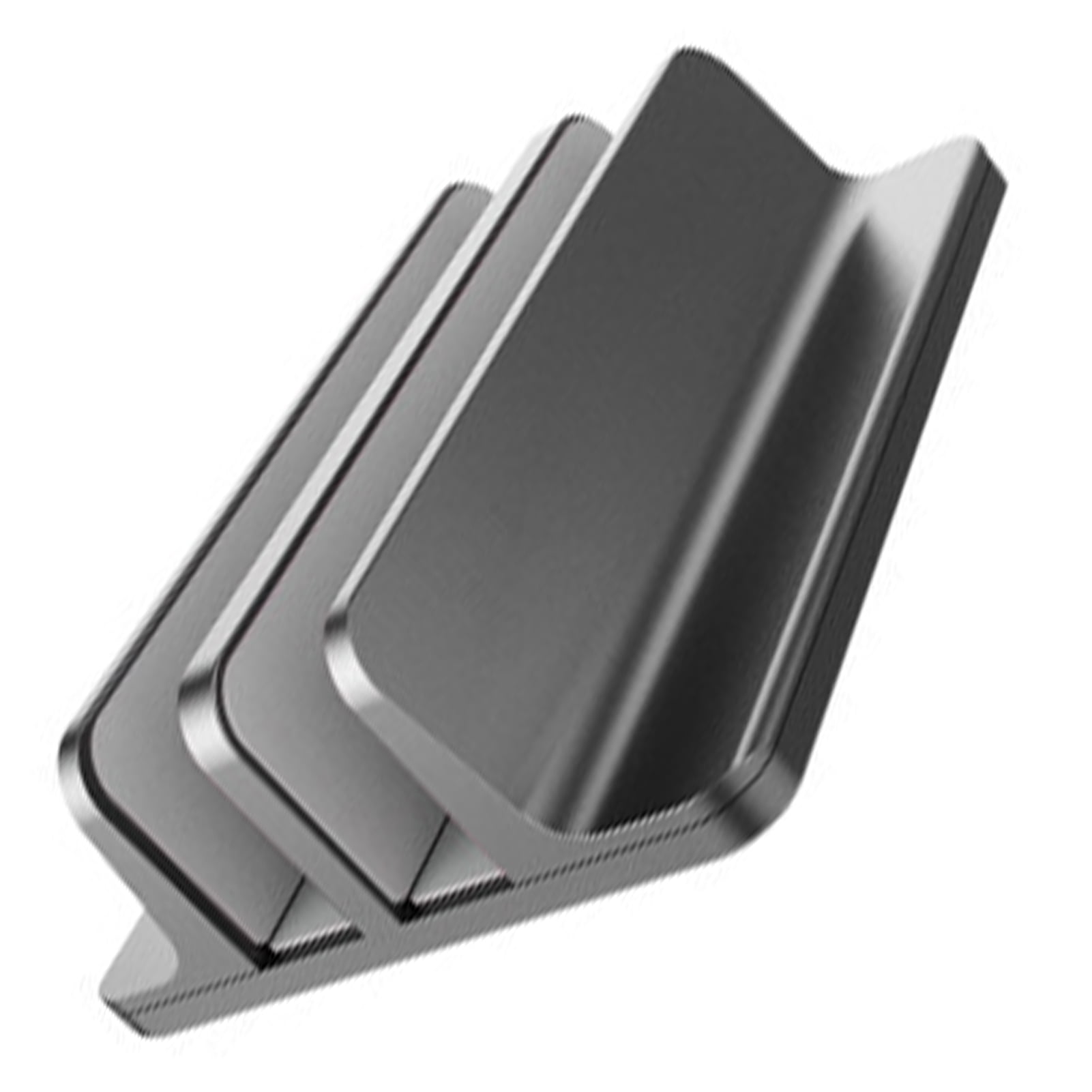 Vertical Laptop Stand 2 Slot Desktop Stand Holder With Adjustable Dock Aluminum Alloy Laptop Stand For Desk Compatible With 17in Laptops
