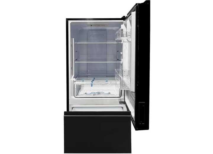 Invision 180-2562 10.7 BMF Refrigerator 12 Volt Black Color Dual Swing
