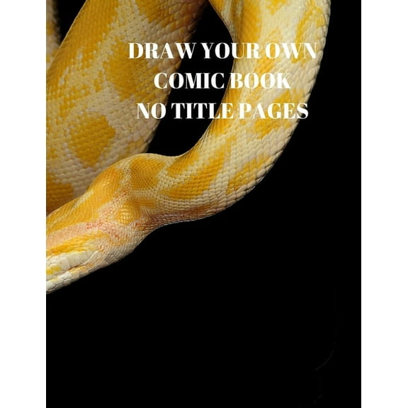 Draw Your Own Comic Book No Title Pages: 90 Pages of 8.5 X 11 Inch Comic Book First Pages (Paperback)