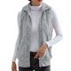 thumbnail image 2 of Puntoco Chaqueta de color liso con bolsillo para mujer, abrigo holgado con solapa sin mangas de felpa Puntoco Puntoco-893, 2 of 7