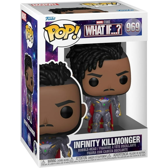 Funko POP Marvel: What If? - Infinity Killmonger,Multicolor