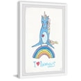 thumbnail image 2 of Marmont Hill Playful Rainbow Unicorn Framed Wall Art, 30.00" x 1.50", 2 of 5