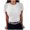 White womens tops, variant on pimelu Womens Tops Womens Tops Going out Slim Fit Soft Knitted Ribbed Tee Summer Trendy Solid T-shirt Ladies Crewneck Short Sleeve Tunic Top