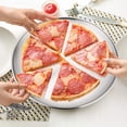 thumbnail image 4 of Moule à Pizza de 10/12 Po, Plateau à Pizza, Assiette Ronde en Acier Inoxydable pour la Cuisson, le Service et la Rôtisserie, Non Toxique et Sain, Robuste et Durable, 4 of 7
