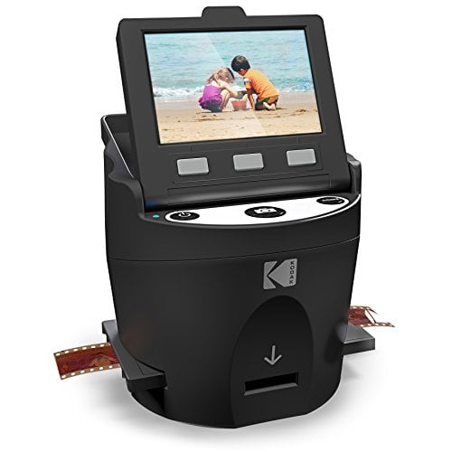 Open Box KODAK SCANZA FILM & SLIDE SCANNER 3.5" LCD 35MM 126 110 SUPER 8 & 8MM - BLACK