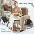 thumbnail image 7 of Shinnwa Recliner Cushion with Lumbar Support Pillow Egg Crate Foam Reduce Fatigue Extra Large Seat Cushion with Back Support for Elderly, Brown, 7 of 7