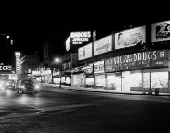 Fordham Road looking West Poster Print 