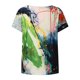thumbnail image 5 of Blusa de manga corta con cuello en V y estampado de grafiti para mujer Pompotops hkajfhjk459151, 5 of 8