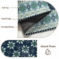 thumbnail image 6 of Area Rugs for Living Room Bedroom, Dark Blue Flowers 4'x6' Rug Washable Carpet Runner Indoor Outdoor, Vintage Rustic Abstract Floral Aesthetic Non Slip Accent Floor Mats Rug for Kitchen, Office, 6 of 8