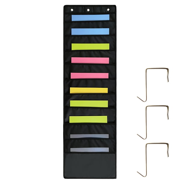 Organizador De Libros De Documentos, Bolsa Colgante Organizadora De Documentos Con Borde Sellado, Bolsa Colgante Plegable Con 10 Bolsillos De Malla Para Oficina En Casa Yuarrent EL011705-00