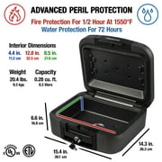 SentrySafe CHW20201 Fire and Water-Resistant Chest Safe with Key Lock, 0.28 Cu. ft.
