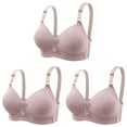 thumbnail image 3 of Iyufng Bras for Women Plus Size,Push Up Wireless Bra,3PC Comfortable Breathable Adjustable Sexy Bra with Side Folding Beautiful Back Bra Adjustable Shoulder Straps, 3 of 4