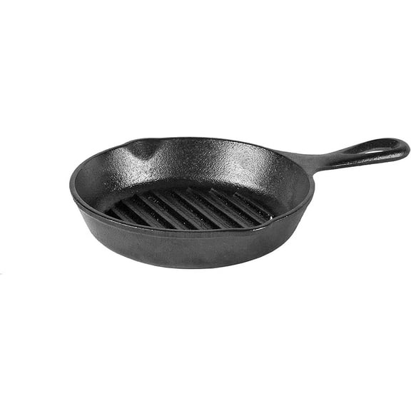 Cast Iron Grill Pan, 6.5 Inch