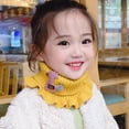 thumbnail image 3 of sunsanly Children Warm Scarf Cartoon Pattern Ruffle Trim Knitted Winter Scarf Thickened Thermal Boys Toddler Elastic Warm Scarf, 3 of 8