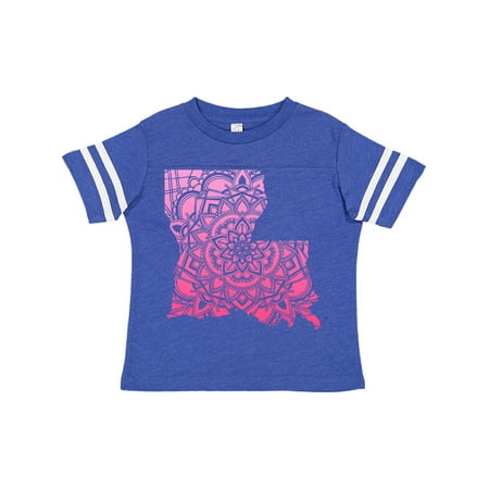 

Inktastic Louisiana Silhouette Mandala Gift Toddler Boy or Toddler Girl T-Shirt