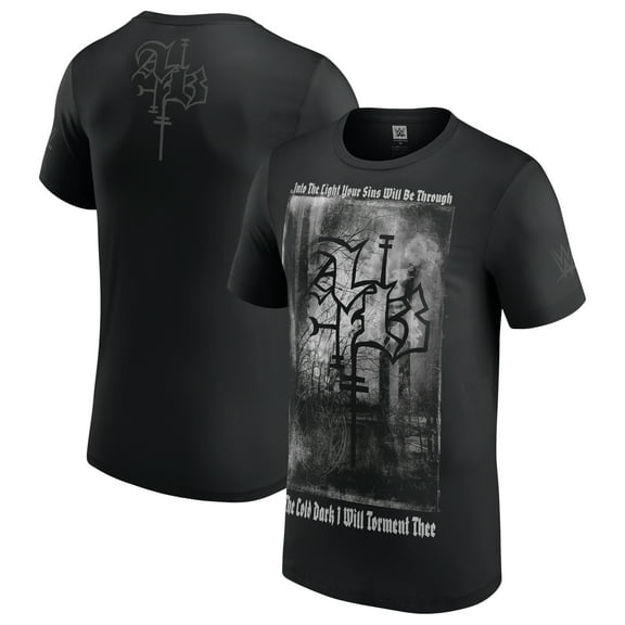 Men's Black Aleister Black Into The Light T-Shirt