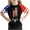 E026-Black, variant on hengsof Girls Raglan Sleeve Fashion Printed T-Shirts Holiday Crew Neck Short Sleeve Tops Independence Day Patriotic Girls Shirts