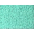 thumbnail image 1 of Ahgly Company Indoor Rectangle Solid Turquoise Blue Modern Area Rugs, 7' x 10', 1 of 4