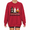1-Red, variant on Women Girls Will Be Girls Witch Graphic Sweatshirt Retro Halloween Crewneck Pullover