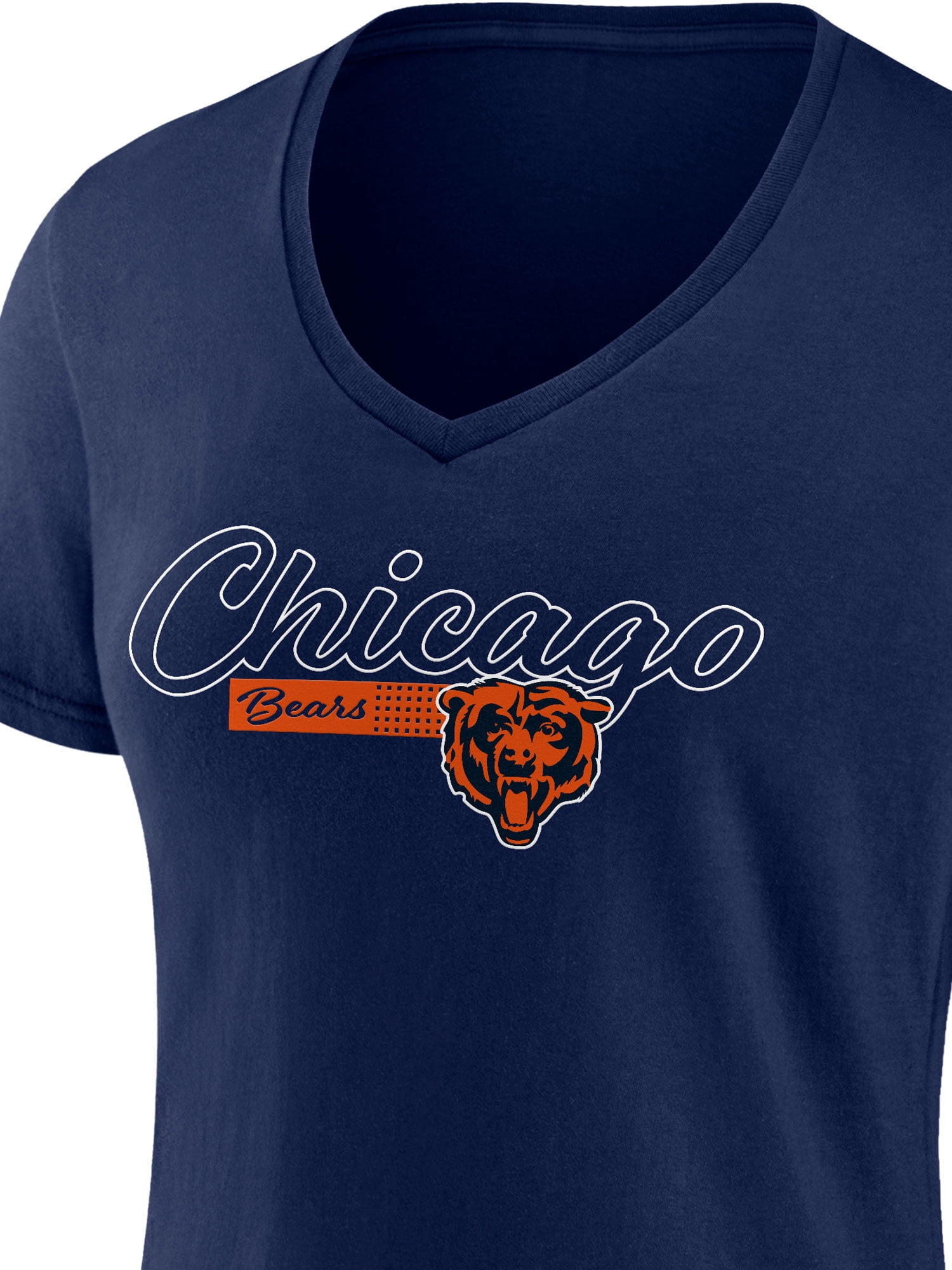 NFL Chicago Bears Women's Cotton Navy Short Sleeve T-Shirt