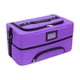 thumbnail image 1 of Bolsa de maquillaje de gran capacidad, organizador de esmaltes de uñas para mujeres maquilladoras. púrpura, 1 of 9
