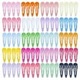 thumbnail image 1 of 80PCS Child BB Clip Scrub Side Clip Plastic Coated Metal Hair Clips, 1 of 7