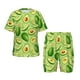 thumbnail image 1 of Balery Green Avocado Conjunto de Pijama Infantil de Manga Corta con Estampado – Ropa de Dormir de Algodón Suave-Small, 1 of 5