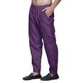 thumbnail image 3 of Atasi Solid Ready Made Dupion Elastic Pajama For Mens Ethnic Bottom Pants, 3 of 5