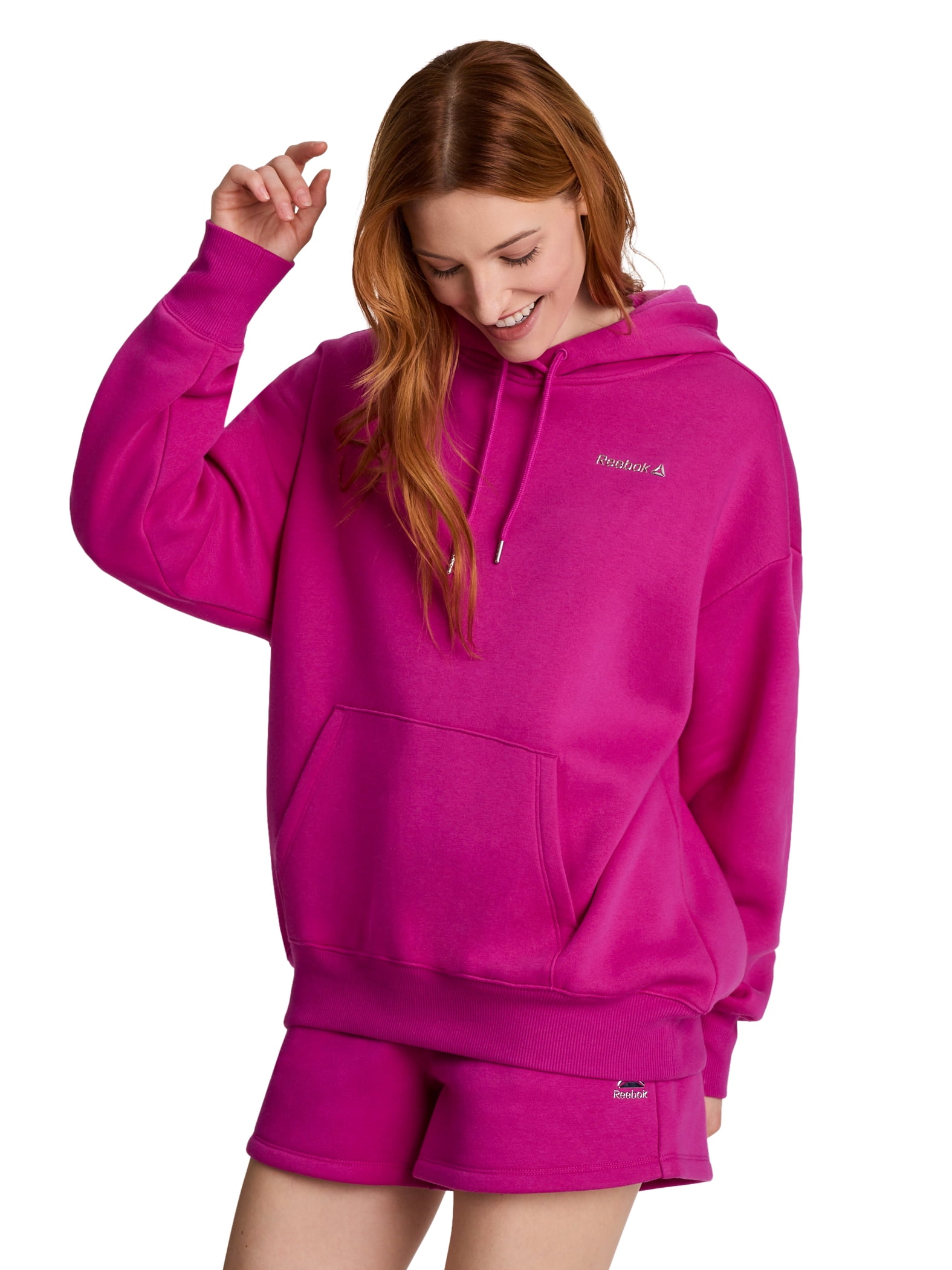 Reebok Women's and Women's Plus Game Day Fleece Oversize Hoodie, Sizes XS-4X
