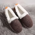 thumbnail image 6 of Women Snow Flat Boots Suede Faux Fur Lined Insulated Booties Winter Warm Lightweight Slip On Ankle Boot for Cold Weather, 6 of 9
