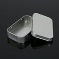 thumbnail image 3 of Recommended To Combine Multiple Pieces 2 Pieces Sold, Small Iron Box With Flip Cover And Lid, Storage Box 95x60x21mm [silver With Hinge], 3 of 8