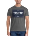 thumbnail image 4 of Yiaed Trump 2024 Make America Great Again Print Mens T-Shirt,Lightweight Cotton Tee, Crewneck T-Shirt For Men Basic Tee Shirt-X-Large, 4 of 5