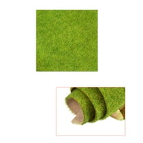 Uxcell 2pcs Artificial Grass Mat Small Realistic Fake Turf for Garden Lawn Decoration Model Yellow Green 10" x 10"